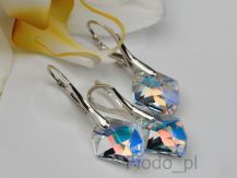 KOLCZYKI + WISIOREK PIEKNY SZLIF KAMIENI SWAROVSKI