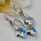 KOLCZYKI + WISIOREK PIEKNY SZLIF KAMIENI SWAROVSKI