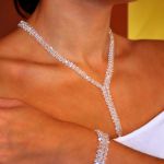 BRANSOLETKA JAK DIAMENTY Z CUDOWNYCH KORALIKÓW 5 RZĘDOWA - 2