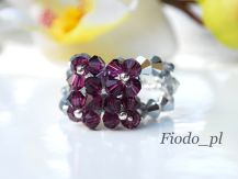 PIERŚCIONEK KWADRAT AMETHYST