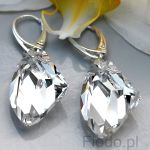 Efektowne kolczyki galactik z krystzałem Swarovski crystal - 2