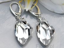 Efektowne kolczyki galactik z krystzałem Swarovski crystal
