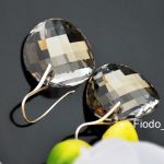 MEGA KOŁA KOLCZYKI TWIST SILVER SHADE 28MM - 2