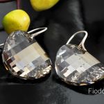 MEGA KOŁA KOLCZYKI TWIST SILVER SHADE 28MM - 5