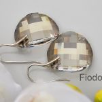 MEGA KOŁA KOLCZYKI TWIST SILVER SHADE 28MM - 6
