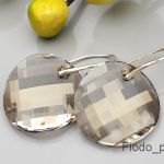 MEGA KOŁA KOLCZYKI TWIST SILVER SHADE 28MM - 4
