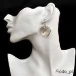 MEGA KOŁA KOLCZYKI TWIST SILVER SHADE 28MM - 3
