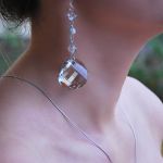 MEGA DŁUGIE KOLCZYKI TWIST SILVER SHADE SWAROVSKI - 2