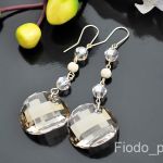 MEGA DŁUGIE KOLCZYKI TWIST SILVER SHADE SWAROVSKI - 3