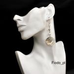 MEGA DŁUGIE KOLCZYKI TWIST SILVER SHADE SWAROVSKI - 5