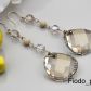 MEGA DŁUGIE KOLCZYKI TWIST SILVER SHADE SWAROVSKI