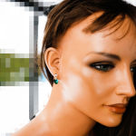 KOLCZYKI SZTYFTY SERCA EMERALD SWAROVSKI - 8