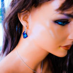 WIELKIE KOLCZYKI DE ART BERMUDA BLUE SWAROVSKI  - 7