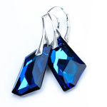 WIELKIE KOLCZYKI DE ART BERMUDA BLUE SWAROVSKI  - 2