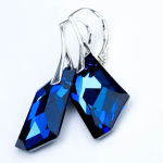 WIELKIE KOLCZYKI DE ART BERMUDA BLUE SWAROVSKI  - 3