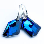 WIELKIE KOLCZYKI DE ART BERMUDA BLUE SWAROVSKI  - 4