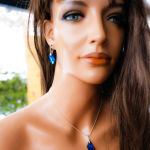 WIELKIE KOLCZYKI DE ART BERMUDA BLUE SWAROVSKI  - 9