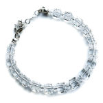 BRANSOLETKA KOSTKA 6 mm Crystals Swarovski  - 3