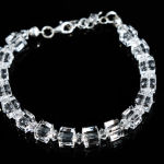 BRANSOLETKA KOSTKA 6 mm Crystals Swarovski  - 4