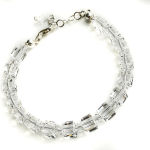 BRANSOLETKA KOSTKA 6 mm Crystals Swarovski  - 2