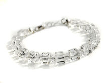 BRANSOLETKA KOSTKA 6 mm Crystals Swarovski 