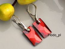 KOLCZYKI PENDULAR RED MAGMA SWAROVSKI