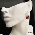 KOMPLET PENDULAR RED MAGMA SWAROVSKI - 2