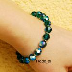 BRANSOLETKA KORALIKI EMERALD SZMARAGD - 4