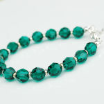 BRANSOLETKA KORALIKI EMERALD SZMARAGD - 3