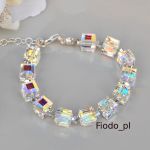 ORYGINALNA BRANSOLETKA SWAROVSKI CUDNA KOSTKA - 3