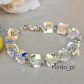 ORYGINALNA BRANSOLETKA SWAROVSKI CUDNA KOSTKA