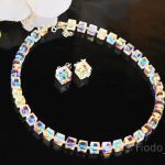 KOLIA NASZYJNIK DUŻA KOSTKA SWAROVSKI NIEZIEMSKA - 3