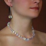KOLIA NASZYJNIK DUŻA KOSTKA SWAROVSKI NIEZIEMSKA - 7