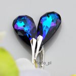 KOLCZYKI MIGDAŁ SWAROVSKI SZAFIR HELIOTROPE - 5