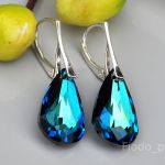 KOLCZYKI TEARDROP BERMUDA BLUE - 5