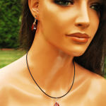 MIGDAŁ Red Magma piękna czerwień kryształ Swarovski - 7