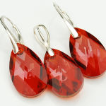 MIGDAŁ Red Magma piękna czerwień kryształ Swarovski - 3
