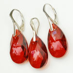 MIGDAŁ Red Magma piękna czerwień kryształ Swarovski - 4