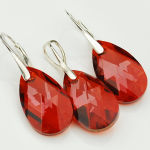 MIGDAŁ Red Magma piękna czerwień kryształ Swarovski - 5