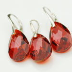 MIGDAŁ Red Magma piękna czerwień kryształ Swarovski - 6