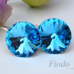 RIVOLI NA ZAPIĘCIACH ANGIELSKICH AQUAMARINE SWAROVSKI NOWOŚĆ - 2