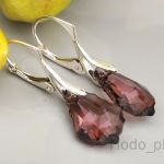 KOLCZYKI BAROK LIGHT ROSE SATIN NOWOŚĆ OKAZJA - 2