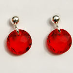 Sztyfty szlifowane koła czerwień czerwone 8 mm Swarovski Crystals - 4