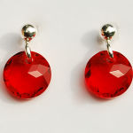 Sztyfty szlifowane koła czerwień czerwone 8 mm Swarovski Crystals - 7