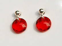 Sztyfty szlifowane koła czerwień czerwone 8 mm Swarovski Crystals