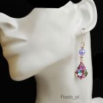 DŁUGIE KOLCZYKI BAROK VITRAIL LIGHT SWAROVSKI 22M - 2