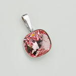 Wisiorek sqaure light rose róż kryształ Swarovski - 2