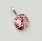 Wisiorek sqaure light rose róż kryształ Swarovski