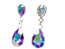 DŁUGIE MIGDAŁY OPALIZUJĄCE ŁEZKI SWAROVSKI