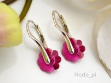 KOLCZYKI KWIATKI FUCHSIA